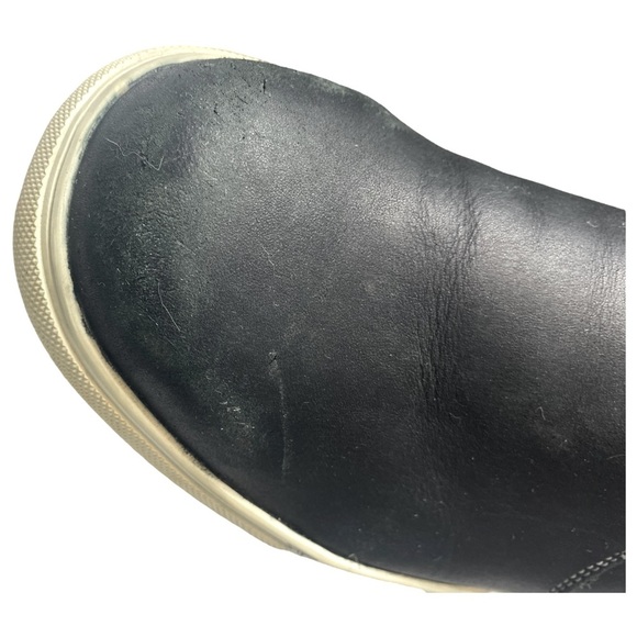 Protective Steel Toe Unisex Safety Work Slip-on Durable Thick Sole Utility Blk 9 - Picture 9 of 14